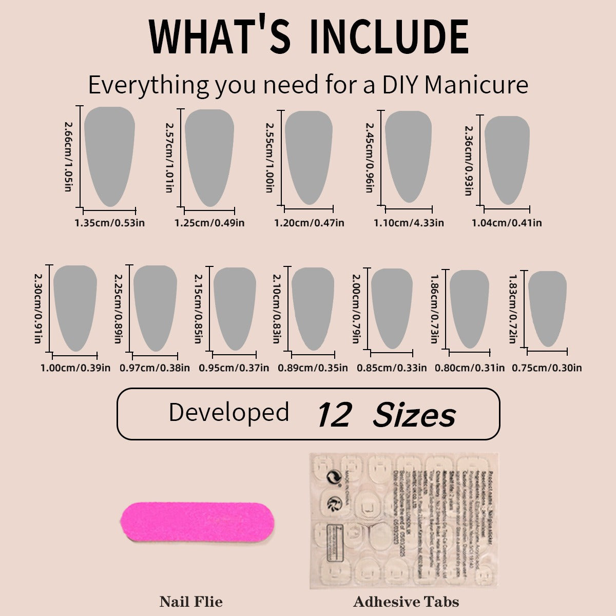 Almond-shaped French edge manicure, mandarin duck color gold corrugated fake nails finished product - Korvel