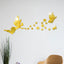Angelic Flying Mirror Wall Stickers - Butterfly & Flower Designs