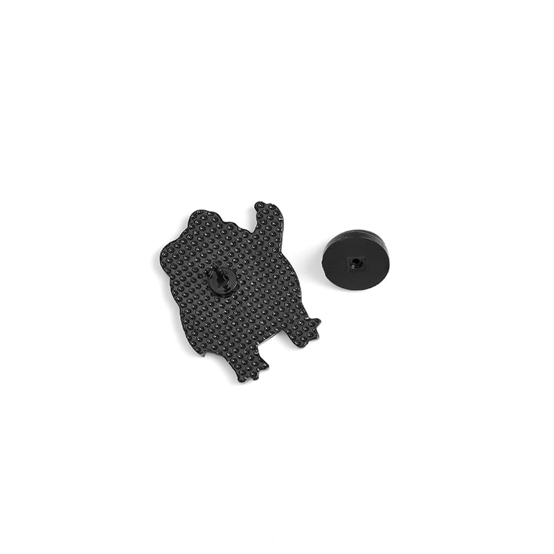 Funny Frog Enamel Pin Custom Cool Animal Brooches Bag Lapel Pin Cartoon Froggy Badge Jewelry Gift for Friends - Korvel