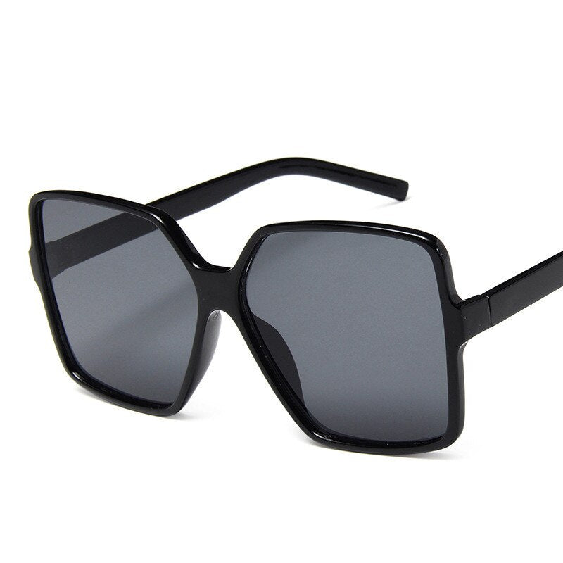 Higody Fashion Women Oversize Sunglasses Gradient Plastic Brand Designer Female Sun Glasses UV400 lentes - Korvel