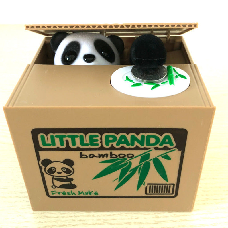 Tirelire Automatisée Panda/Chat - Économies Électroniques pour Enfants