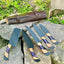 Premium 13" Chef Knife Block Set – Handcrafted Stainless Steel with Olivewood & Epoxy Handle - Korvel