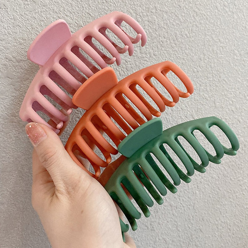 Elegant Korean Large Acrylic Hair Claw for Women