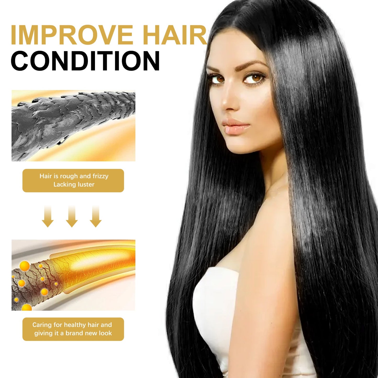 Hair Cream, Moist Soft Repair With Prevent Hair Flexible Hair Thick Hair Hair Care Cream - Korvel