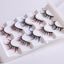 Color false eyelashes 5D multi-layer thick cross mink eyelashes 5 pairs of eyelashes - Korvel