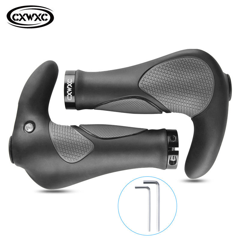 Bicycle grip cover mountain BMX sponge handle shock-absorbing anti-slip sweat-absorbing handle folding handlebar blocking handle - Korvel