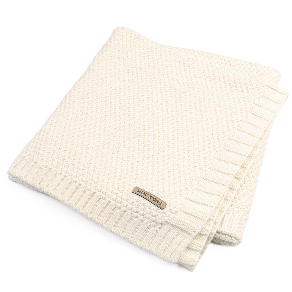 Premium Knitted Baby Swaddle Blanket - Super Soft & Cozy