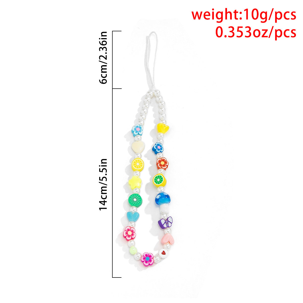 Creative Daisy Fruit Phone Chain Accessory