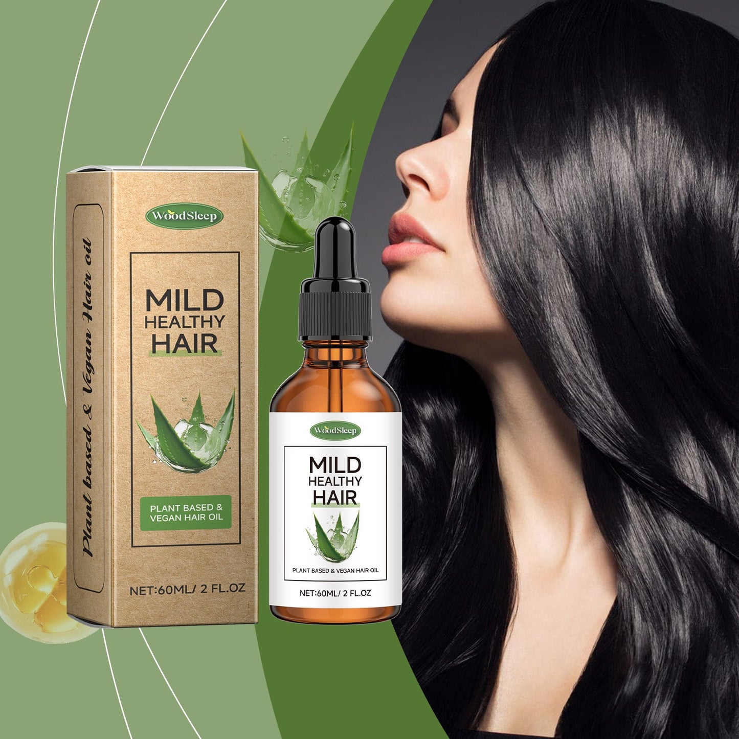 Vegetative Hair Care Essential Oil Gently Moisturizes And Repairs Dry Hair Vegetative Fragrance Prevents Frizz - Korvel