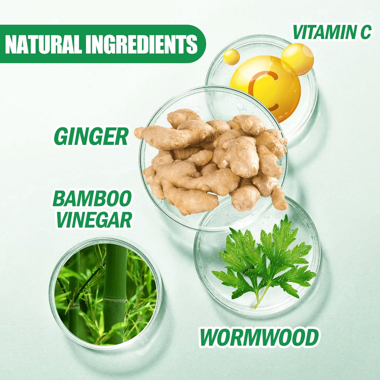 Mugwort Foot Patch with Ginger Essence for Foot Care