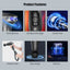 4 Massage Silicone Head Powerful Fascial Gun Portable Vibration Deep Tissue Percussion Muscle Back Massage Gun For Women - Korvel
