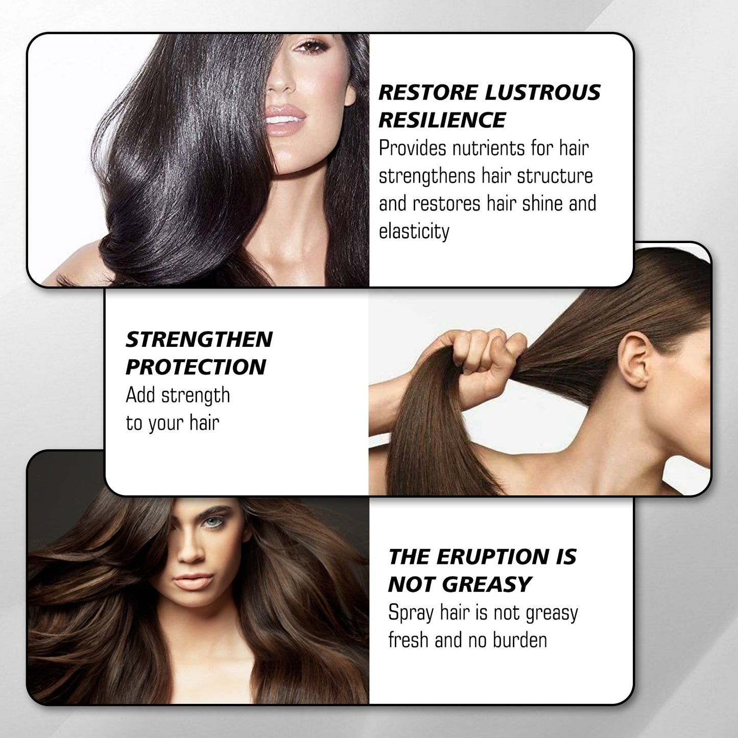Hair Shine Spray Repair Dry And Irritated Hair Moisturizing Hair Treatment Spray For Damaged Hair - Korvel