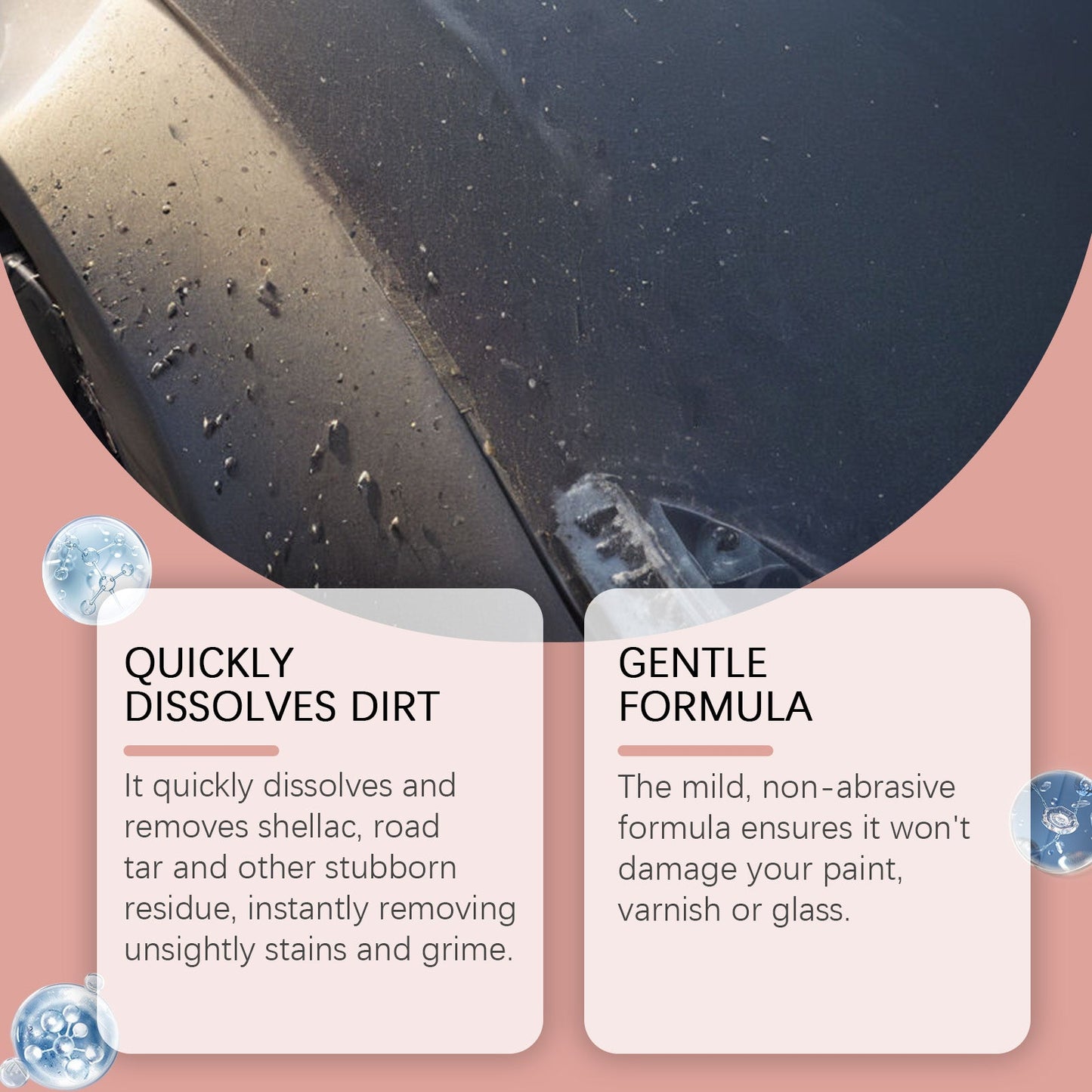 Auto Shellac Cleaning Agent Car Paint Decontaminating Bird Droit Resin Shellac Bug Spot Foam Cleaner - Korvel