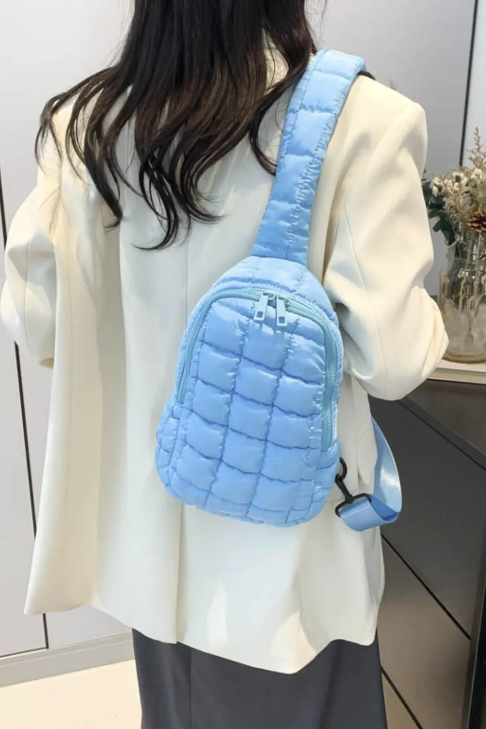 Quilted Nylon Crossbody  Bag - Korvel