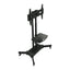 FANCO Universal Rotating TV Stand, suitable for 32-80 inch TVs, with adjustable tilt height and maximum VESA 600x400mm (black) - Korvel