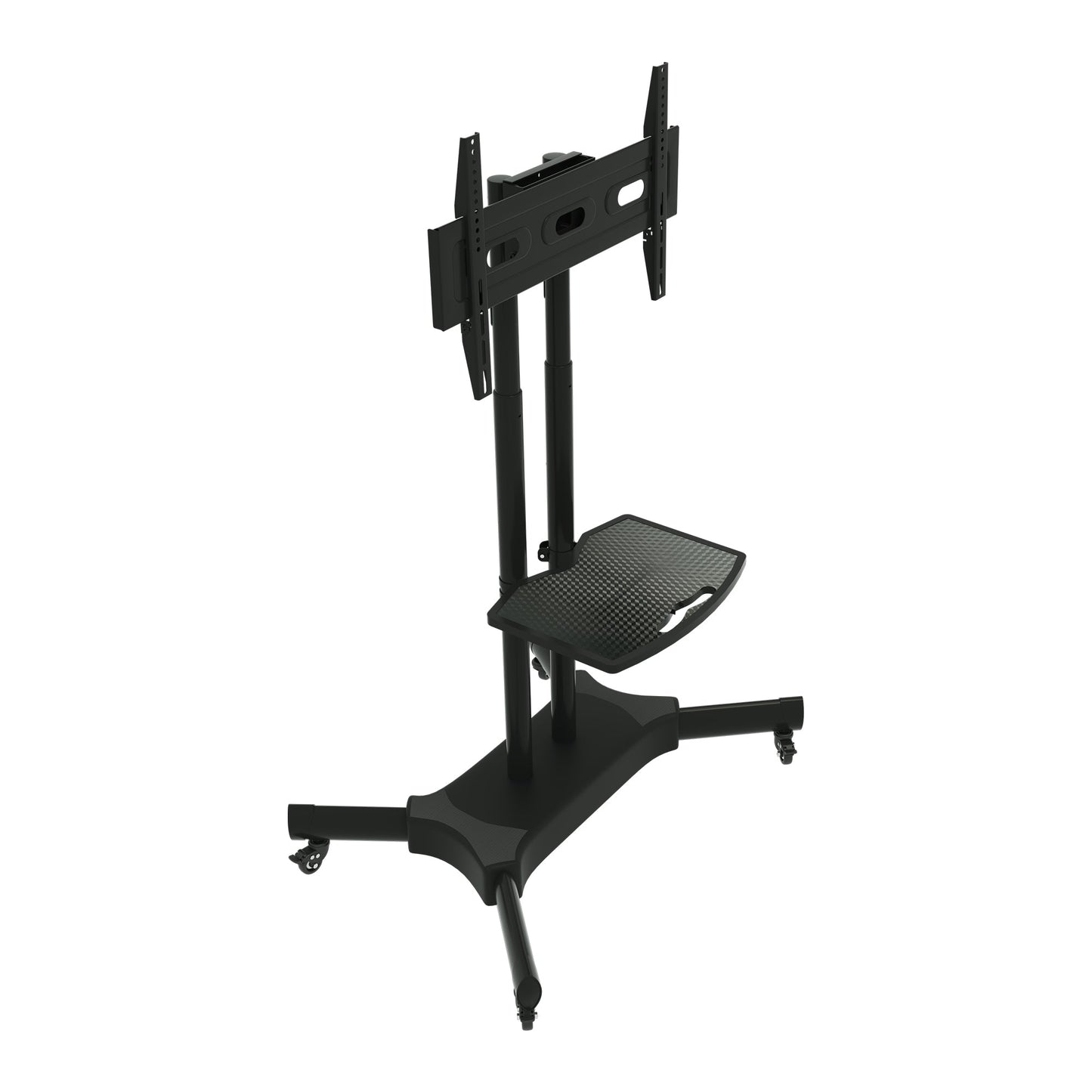 FANCO Universal Rotating TV Stand, suitable for 32-80 inch TVs, with adjustable tilt height and maximum VESA 600x400mm (black) - Korvel