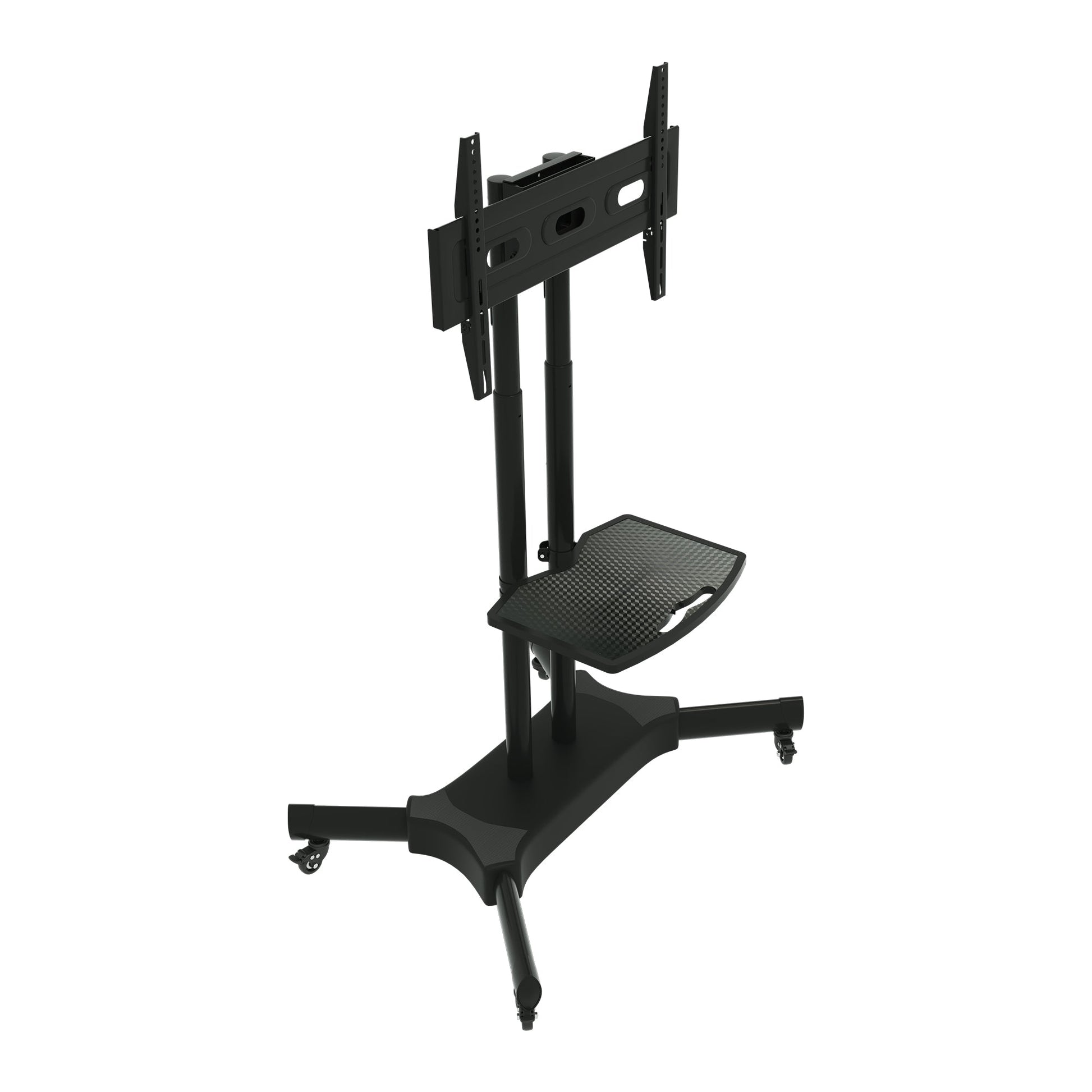 FANCO Universal Rotating TV Stand, suitable for 32-80 inch TVs, with adjustable tilt height and maximum VESA 600x400mm (black) - Korvel