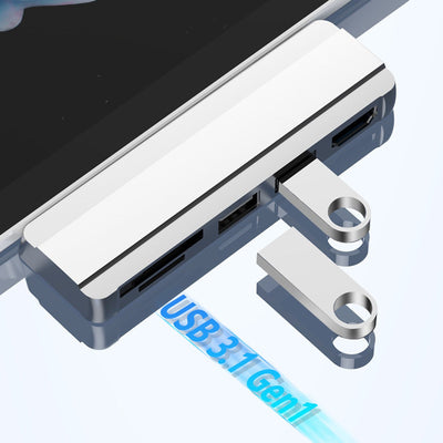 Suitable for Surface Pro 4/5/6 docking station USB to HDMI same screen card reader expansion hub - Korvel