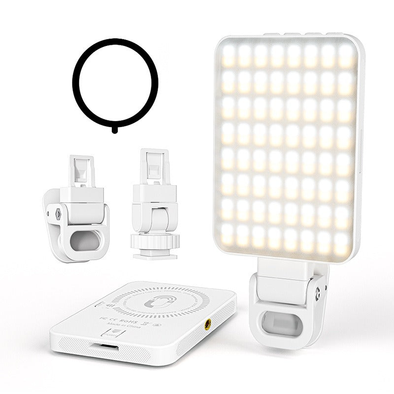 Magnetic fill light LED video conference phone fill light camera photography live broadcast photography pocket light - Korvel