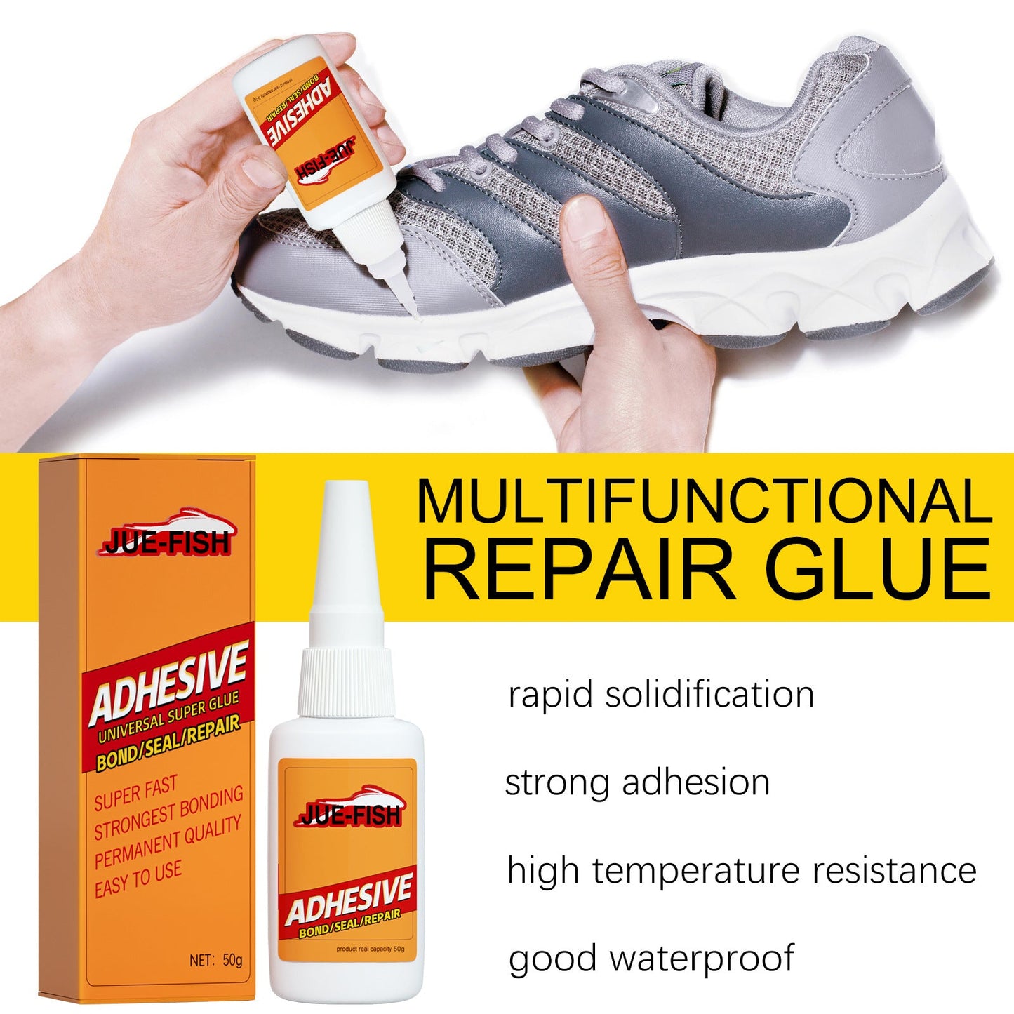 Multifunctional Repair Glue, Plastic Metal Glass Mending Shoe Glue Athletic Shoe Adhesive - Korvel