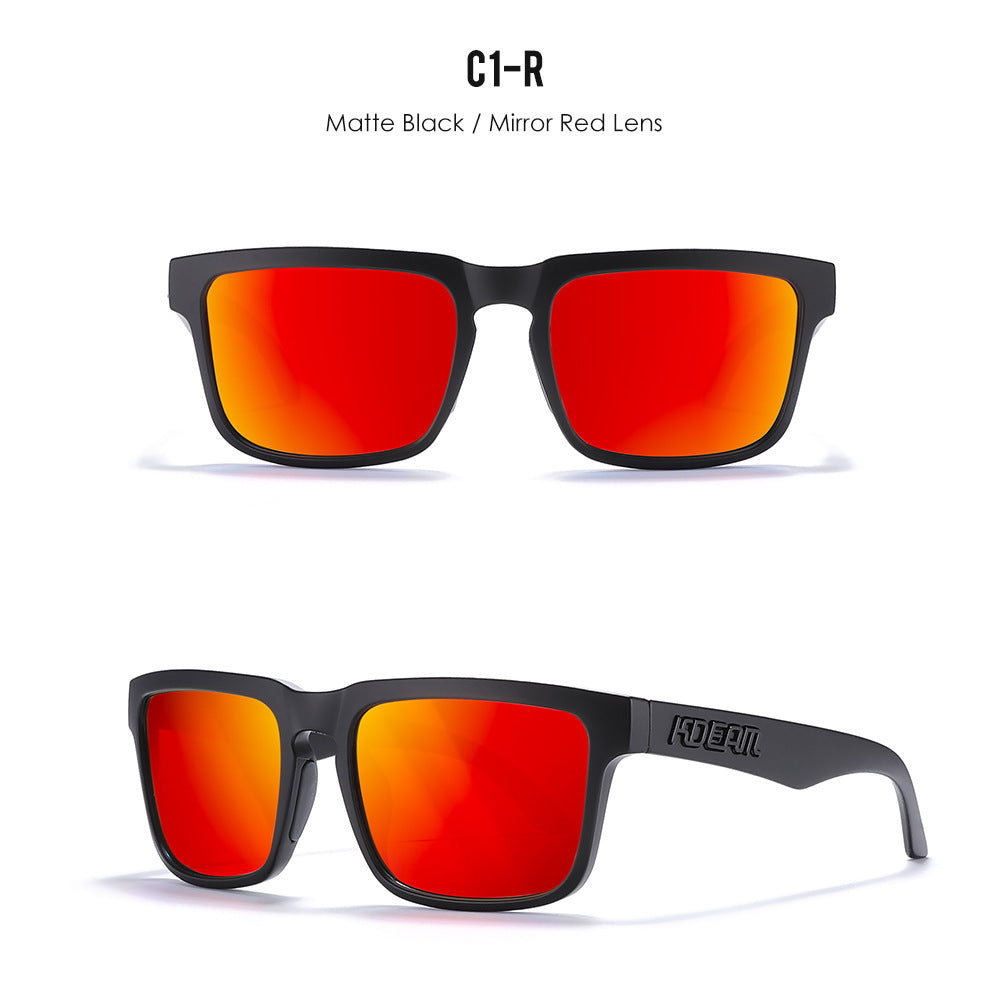Classic polarized sunglasses for men and women ultra light driving glasses colorful real film sunglasses - Korvel