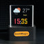 New Trend Mini Transparent WiFi Weather Clock Creative Gift Desktop Decoration Display - Korvel