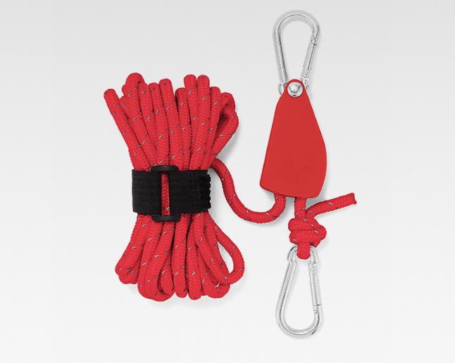 Camping Tent Tie Down Rope Tightener Fastening Pulley Ratchet Hangers Awning Rope Hook Canopy Buckle Rope Tightening Straps Tool - Korvel