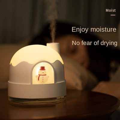Snowy House Night Light Humidifier
