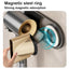 No - drill Magnetic Hair Dryer Wall Mount. Synthetic plastic, for Dyson/Leihen/Kexi. Colors: gray & white - Korvel