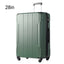 Hardshell Luggage Spinner Suitcase with TSA Lock Lightweight Expandable 28'' (Single Luggage) Green + ABS + 28 Inch - Korvel