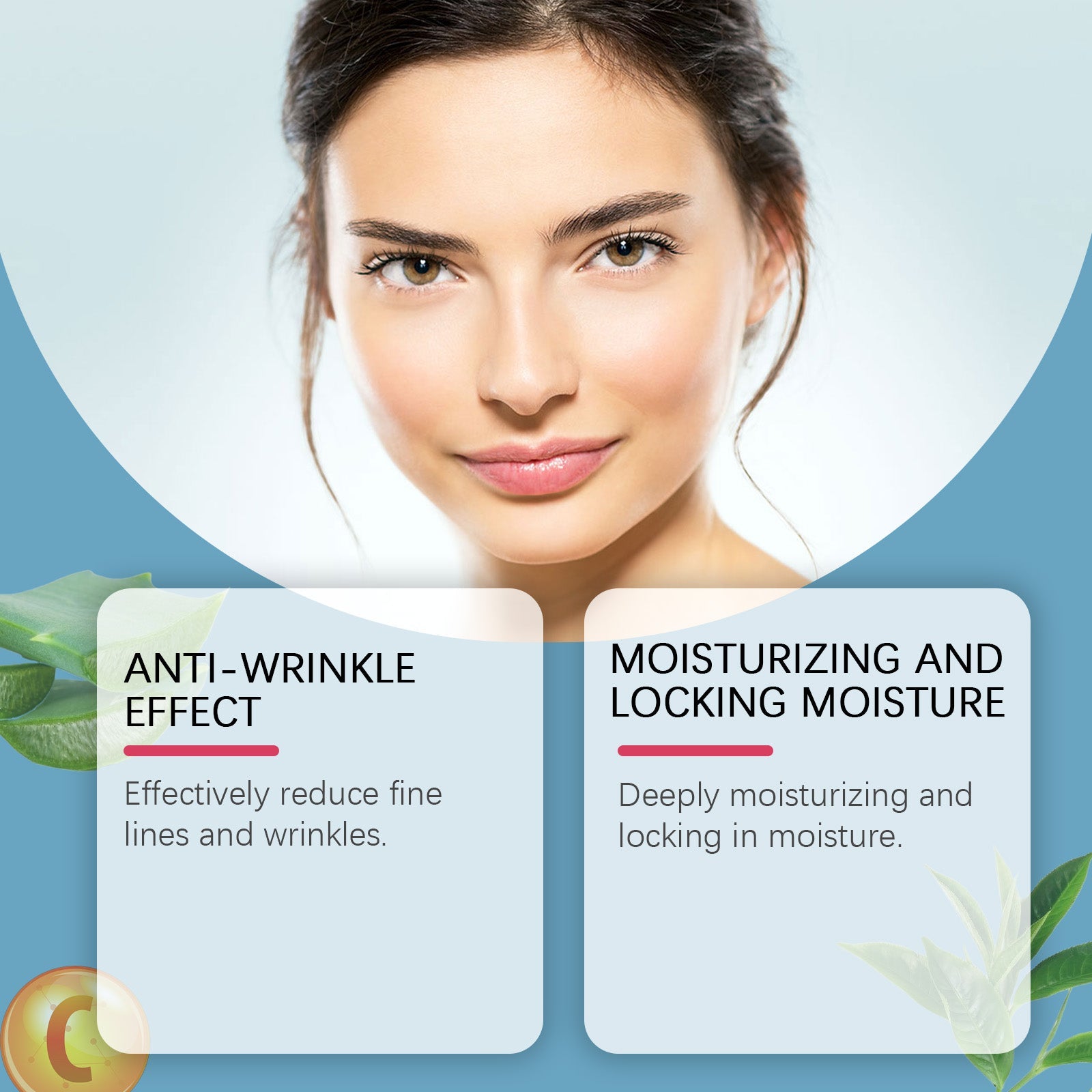 Face Essence, Moisturizing Face Firming Fine Lines Moisturizing And Brightening Skin Care Essence - Korvel