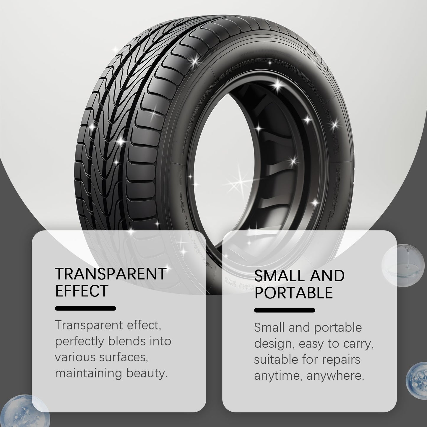 Repair Sealant, Repair Bond Wear-Resistant Simple And Easy To Use Automotive Tire Gap Repair Agent - Korvel
