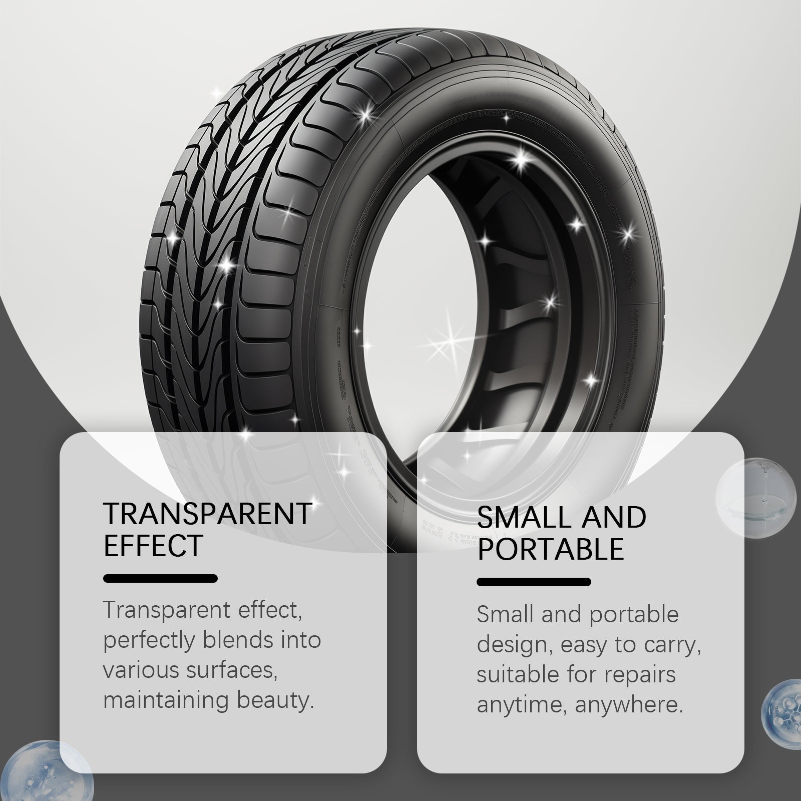 Repair Sealant, Repair Bond Wear-Resistant Simple And Easy To Use Automotive Tire Gap Repair Agent - Korvel