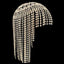 Big diamond tassel headwear water diamond full diamond temperament ethnic style hat - Korvel
