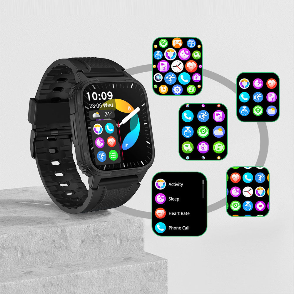Smart Watch Outdoor Three proof 3-meter Waterproof Cross border Bluetooth Call Bracelet Monitoring Heart Rate and Blood Oxygen - Korvel