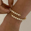 Stainless Steel Inlaid Zircon Bracelet - Korvel