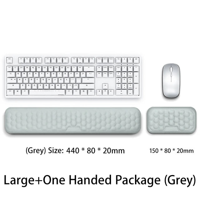 Keyboard mouse wrist rest ergonomic office typing protect relax wrist memory foam mouse pad computer notebook mouse pad - Korvel