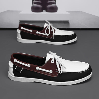 Casual Summer Men's Belted British Style Versatile Loafer Breathable Leisure Work Commuting Lazy Shoes - Korvel