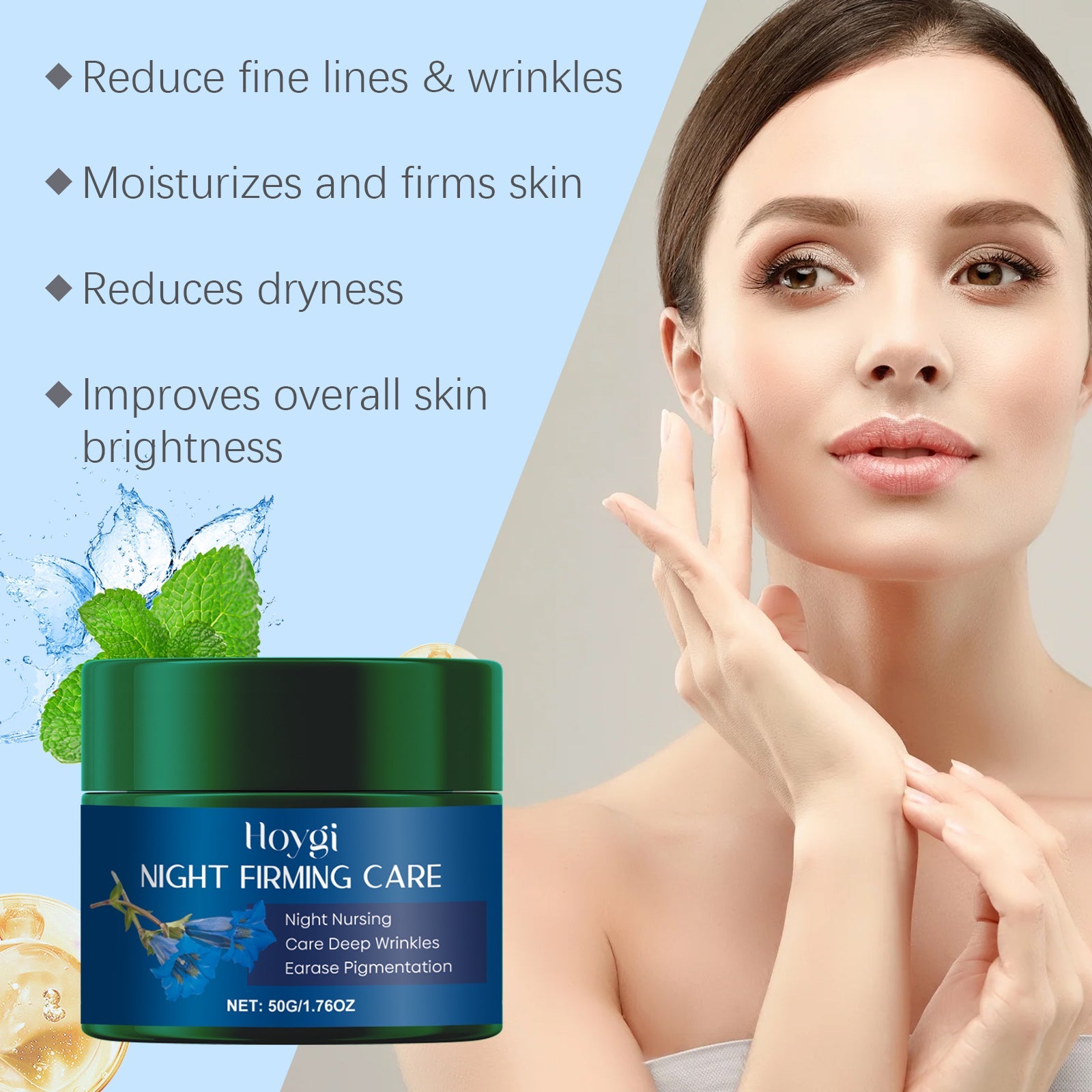 Moisturizing Cream Gently Care The Face, Nourish The Skin, Moisturize And Hydrate The Skin, Tender And Firm Skin Care Cream - Korvel