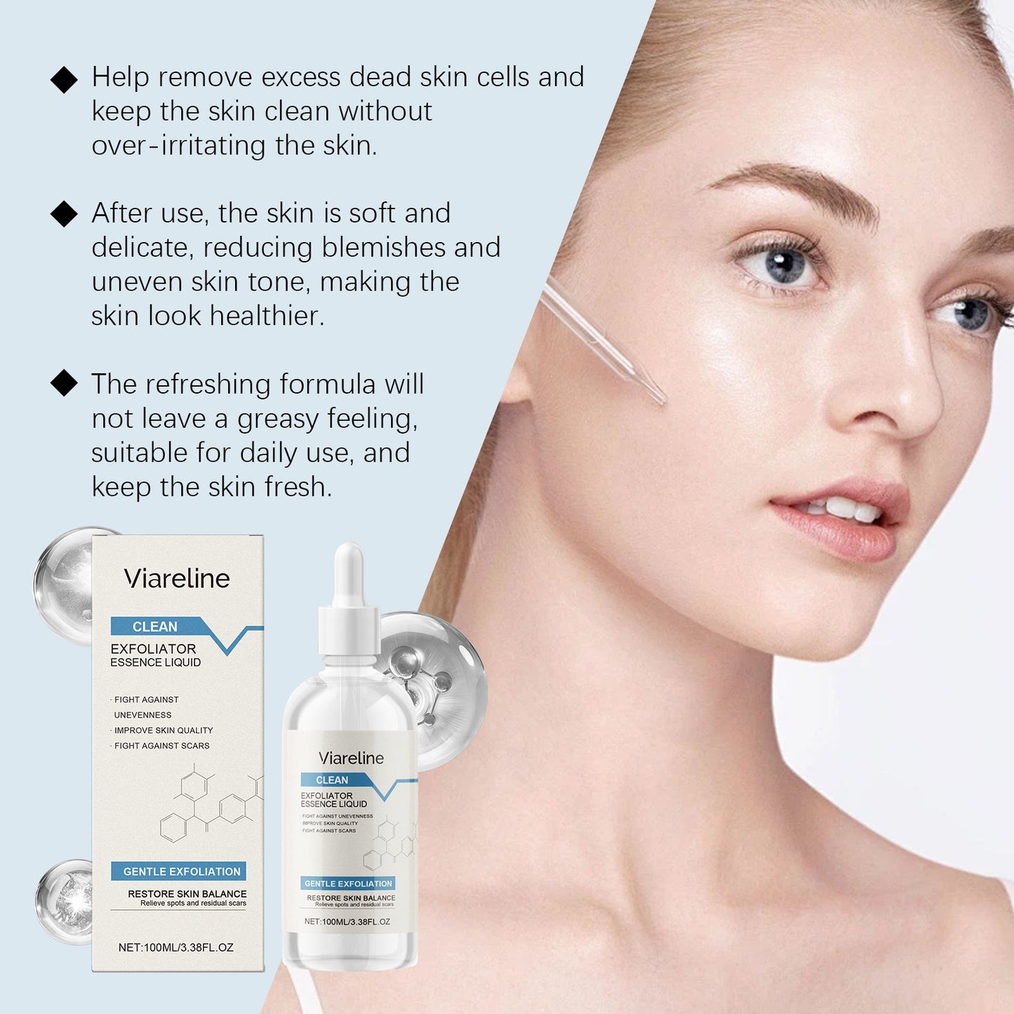 Exfoliating And Soothing Essence Delicate Skin Essence For Soft, Smooth And Radiant Natural Radiance - Korvel