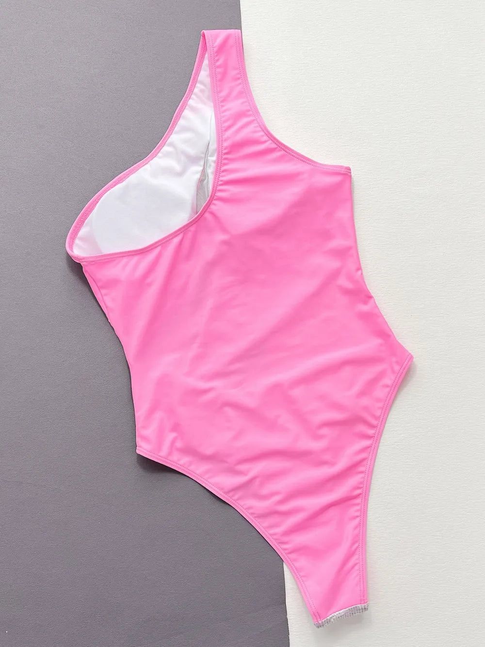 Contrast Panel One-Piece Swimsuit - Korvel