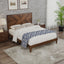 Mid-Century Modern Platform Bed - Walnut Finish, Full Size