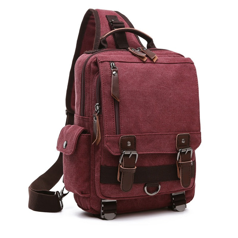 Canvas Backpack Men Travel Back Pack Multifunctional Shoulder Bag for Women Laptop Rucksack School Bags Female Daypack - Korvel