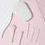 5 shells with mirror powder blusher brush powder brush portable mini combination beauty travel tool - Korvel