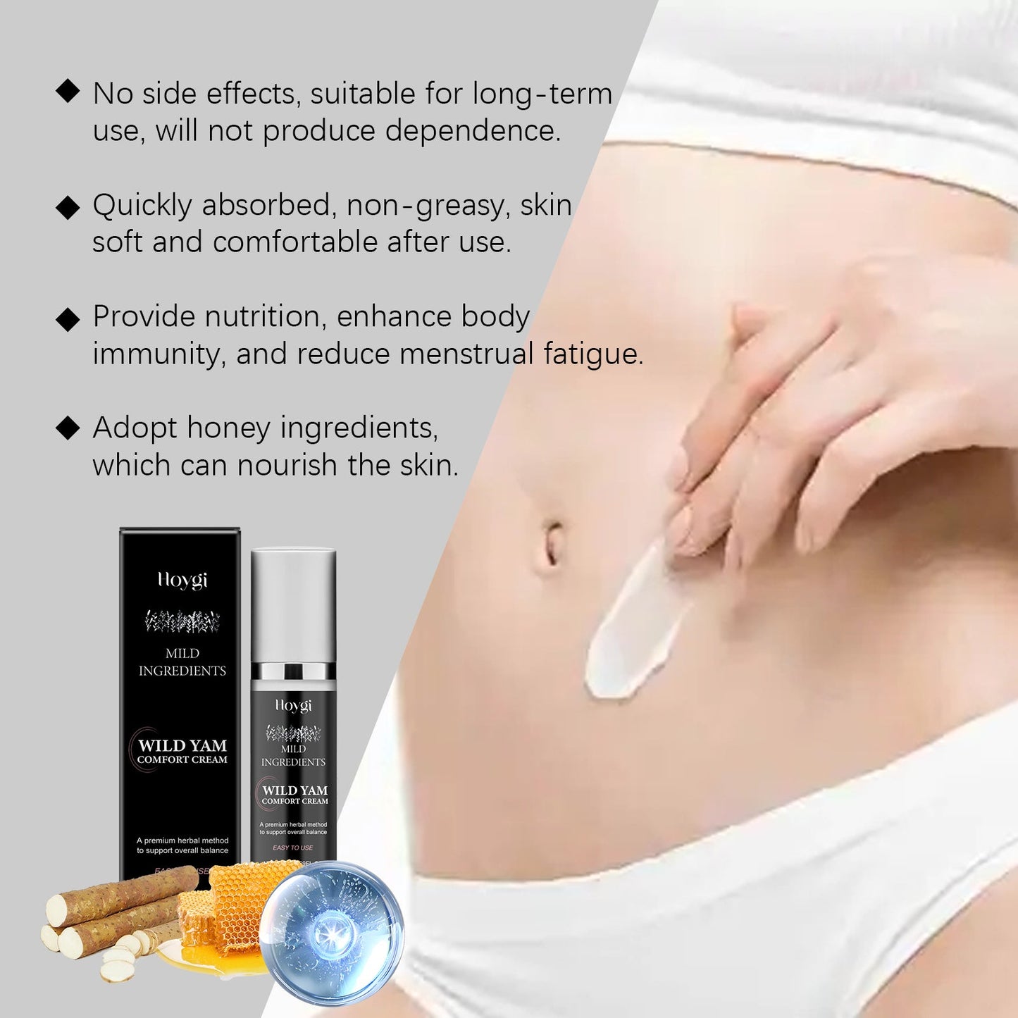 Wild Yam Body Care Cream Gently Moisturizes Women's Skin And Nourishes Body Care Cream - Korvel