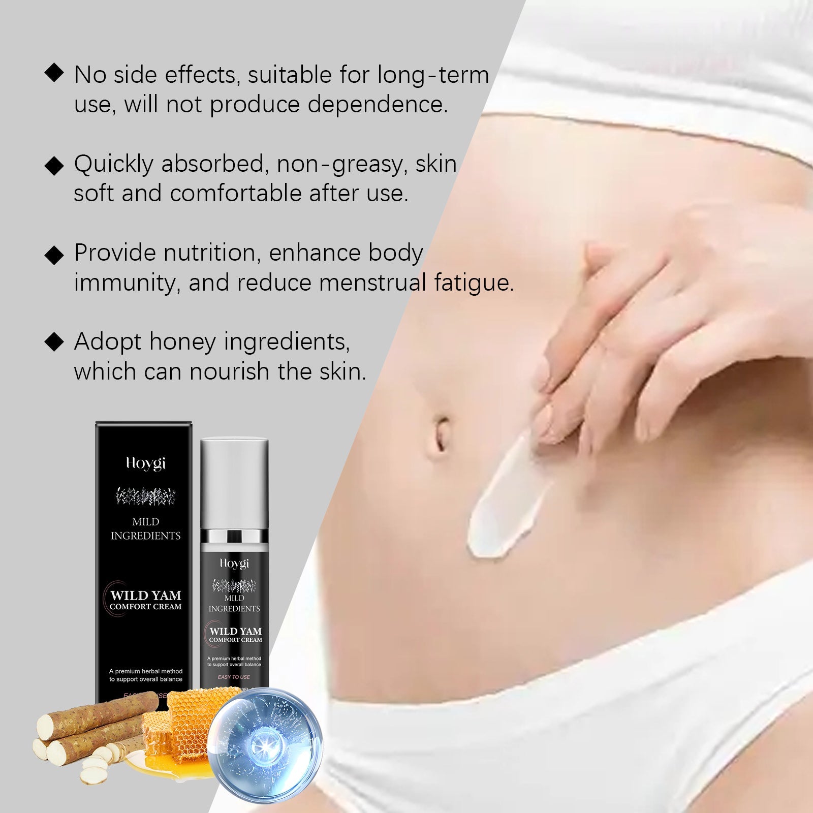 Wild Yam Body Care Cream Gently Moisturizes Women's Skin And Nourishes Body Care Cream - Korvel