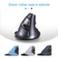 Delux M618GX Ergonomic Vertical Wireless Mouse 6 Buttons 1600DPI Optical Mouse With 3 Colors Silicon Rubber Case For PC Laptop - Korvel