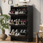 U-Can Shoe Storage Cabinet for Entryway with 3 Flip Drawers, Modern Shoe Organizer Cabinet, Free Standing Shoe Rack Black - Korvel