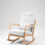 Chaise Berçante Rembourrée Classique avec Coussin Lombaire