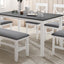 TOPMAX 6-Piece Wood Dining Table Set - Farmhouse Style